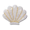 White And Gold Seashell Unisex Multi Jibbitz