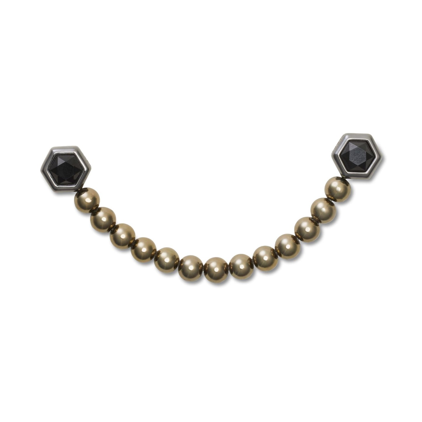 Punk Gunmetal Chain Unisex Multi Jibbitz