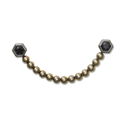 Punk Gunmetal Chain Unisex Multi Jibbitz