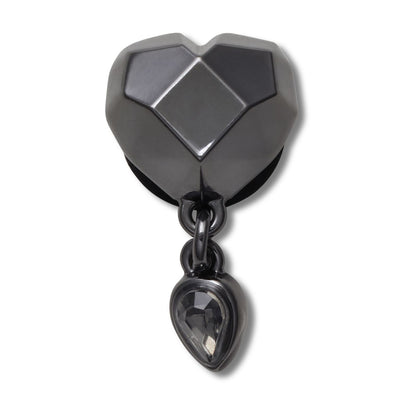 Punk Gunmetal Heart Unisex Multi Jibbitz