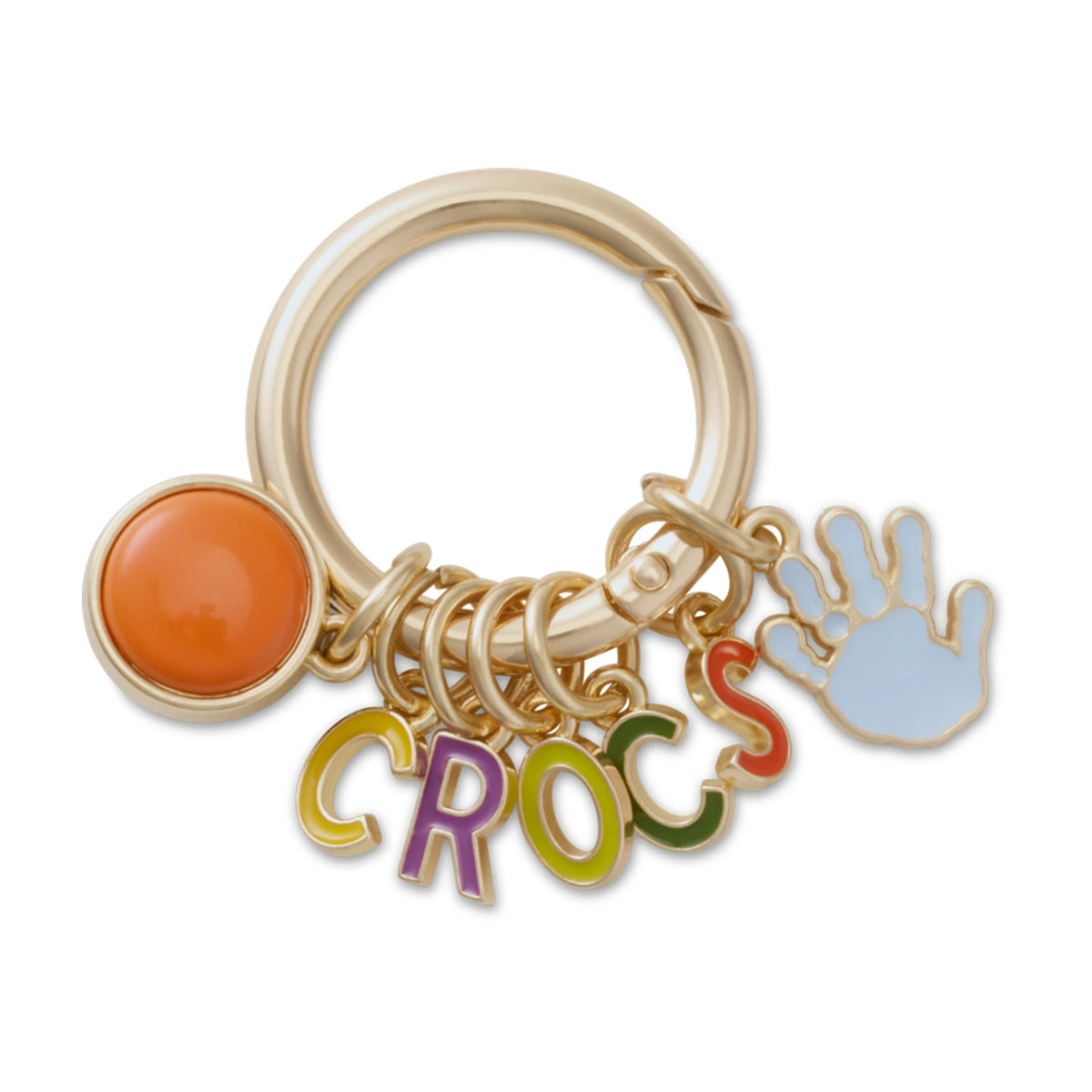 Crafted Crocs Ring Keychain Jibbitz