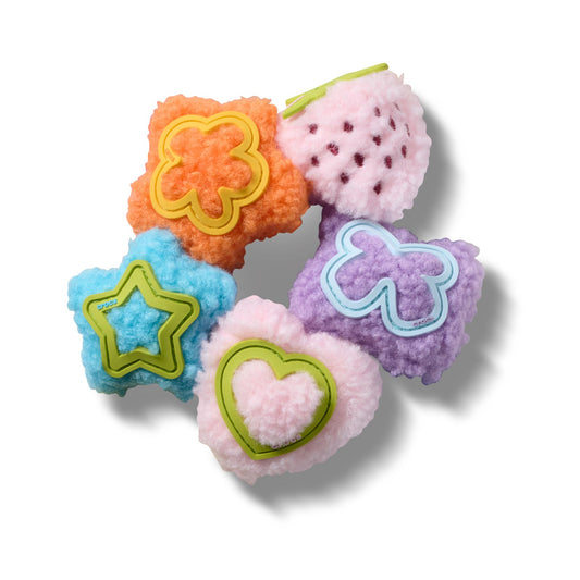 Plush Icons 5 Pack Unisex Multi Jibbitz