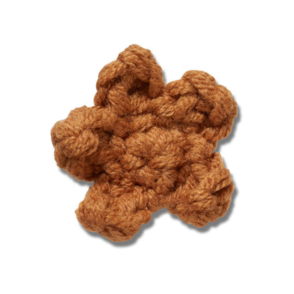 Crafted Crochet Brown Star Unisex Multi Jibbitz