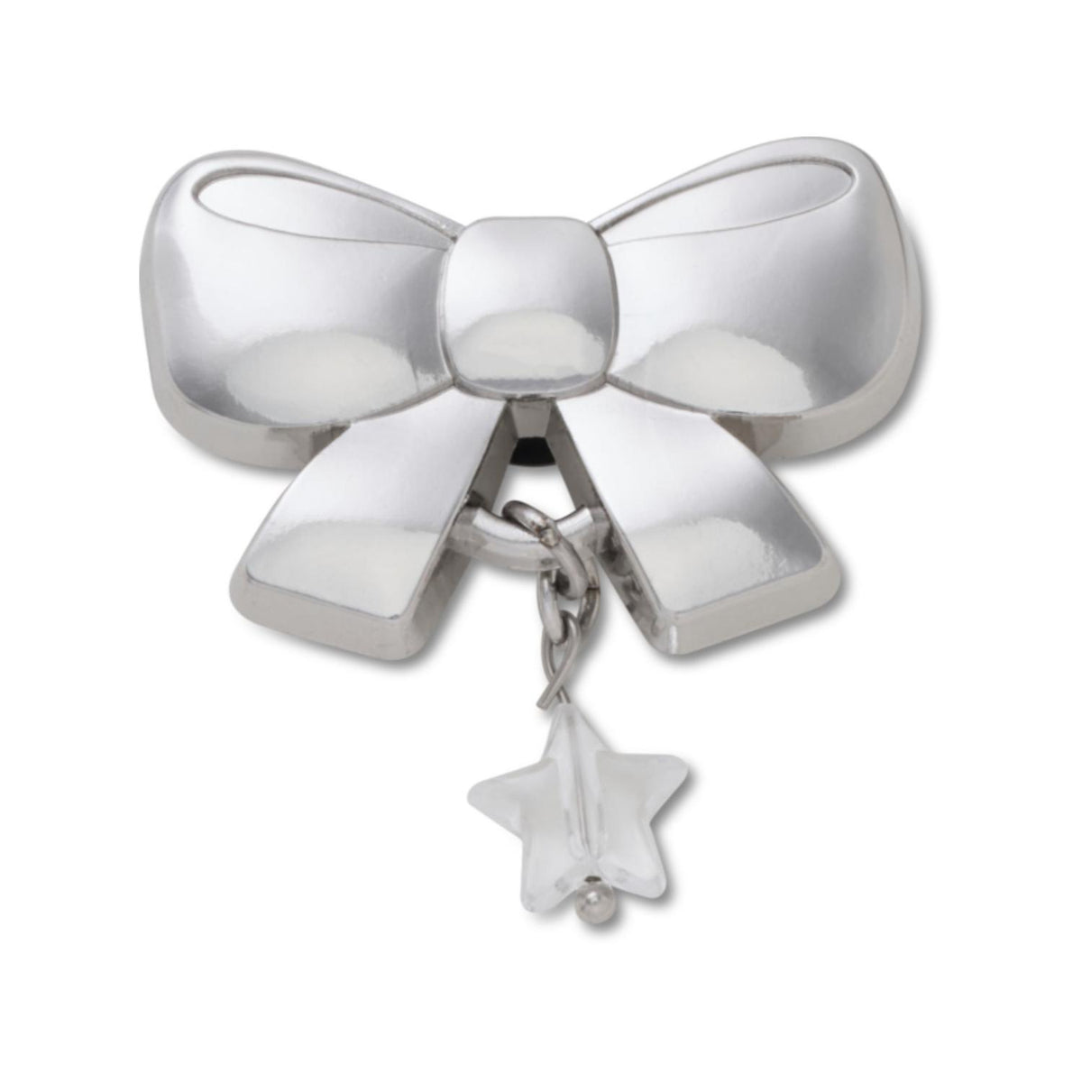 Indie Silver Bow Dangle Jibbitz