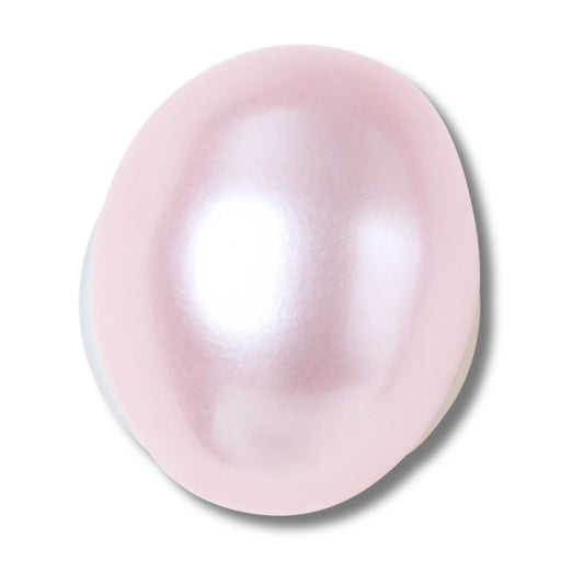 Pink Oval Baroque Pearl Jibbitz