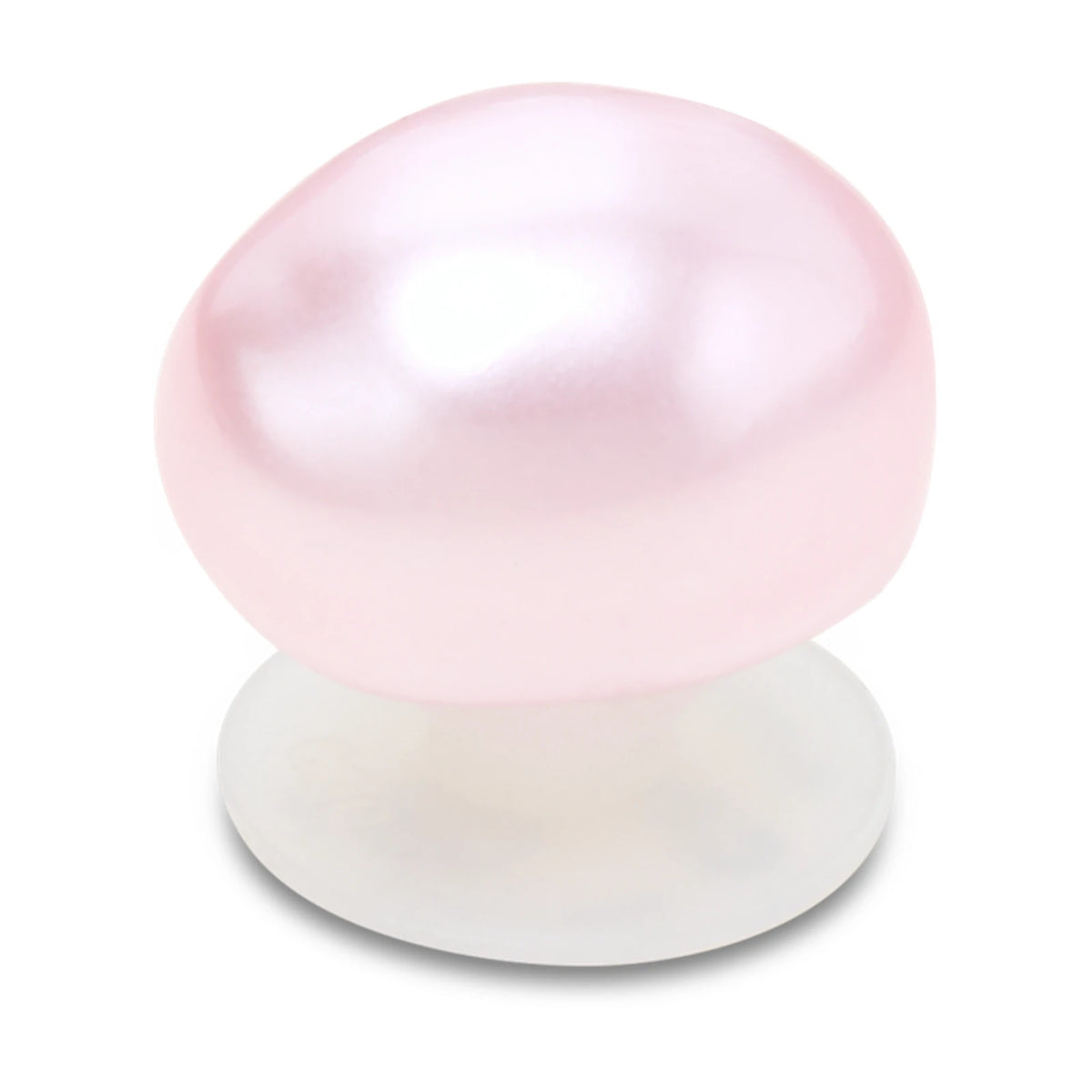 Pink Oval Baroque Pearl Jibbitz