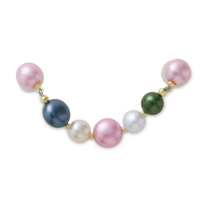 Multi Colored Pearl Chain Jibbitz