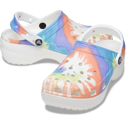 Mujer | Classic Platform Tie Dye Graphic Clog