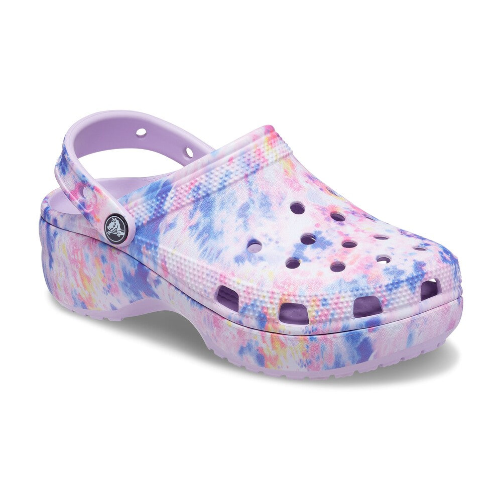 Mujer | Classic Platform Tie Dye Graphic Clog