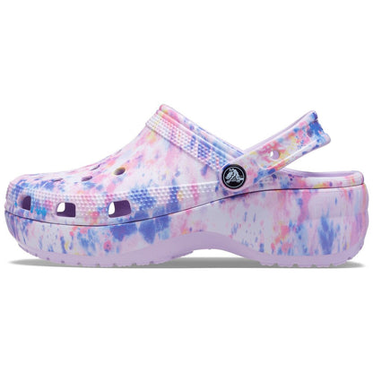 Mujer | Classic Platform Tie Dye Graphic Clog