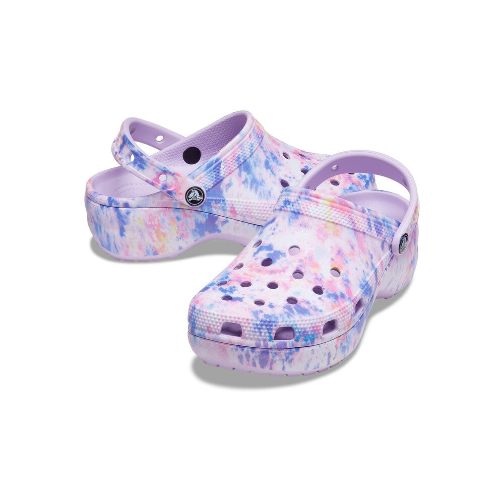 Mujer | Classic Platform Tie Dye Graphic Clog