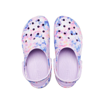 Mujer | Classic Platform Tie Dye Graphic Clog