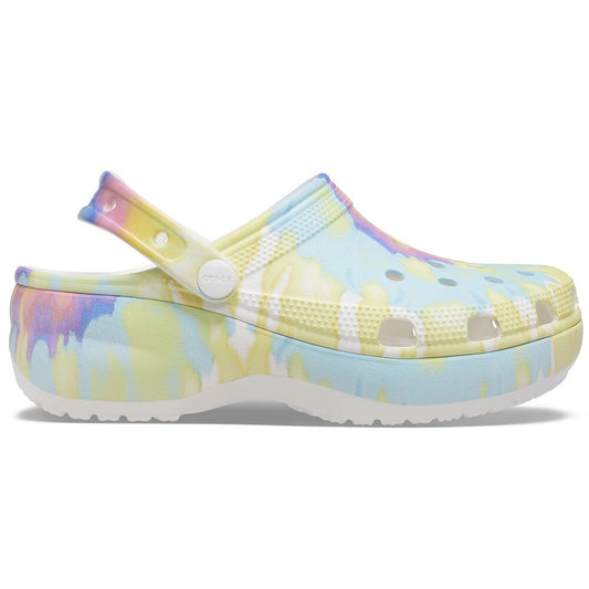 Mujer | Classic Platform Tie Dye Graphic Clog