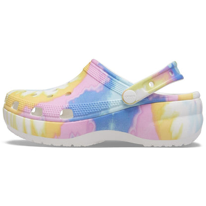 Mujer | Classic Platform Tie Dye Graphic Clog