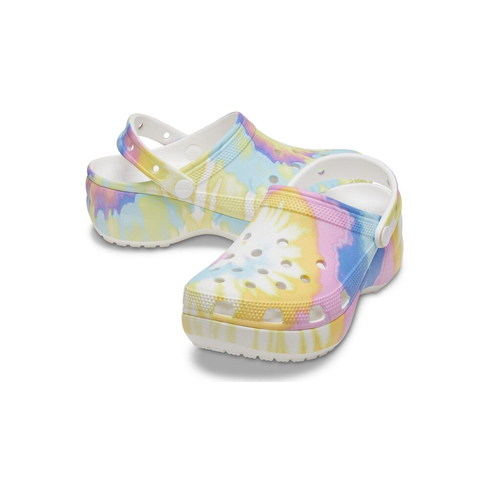 Mujer | Classic Platform Tie Dye Graphic Clog