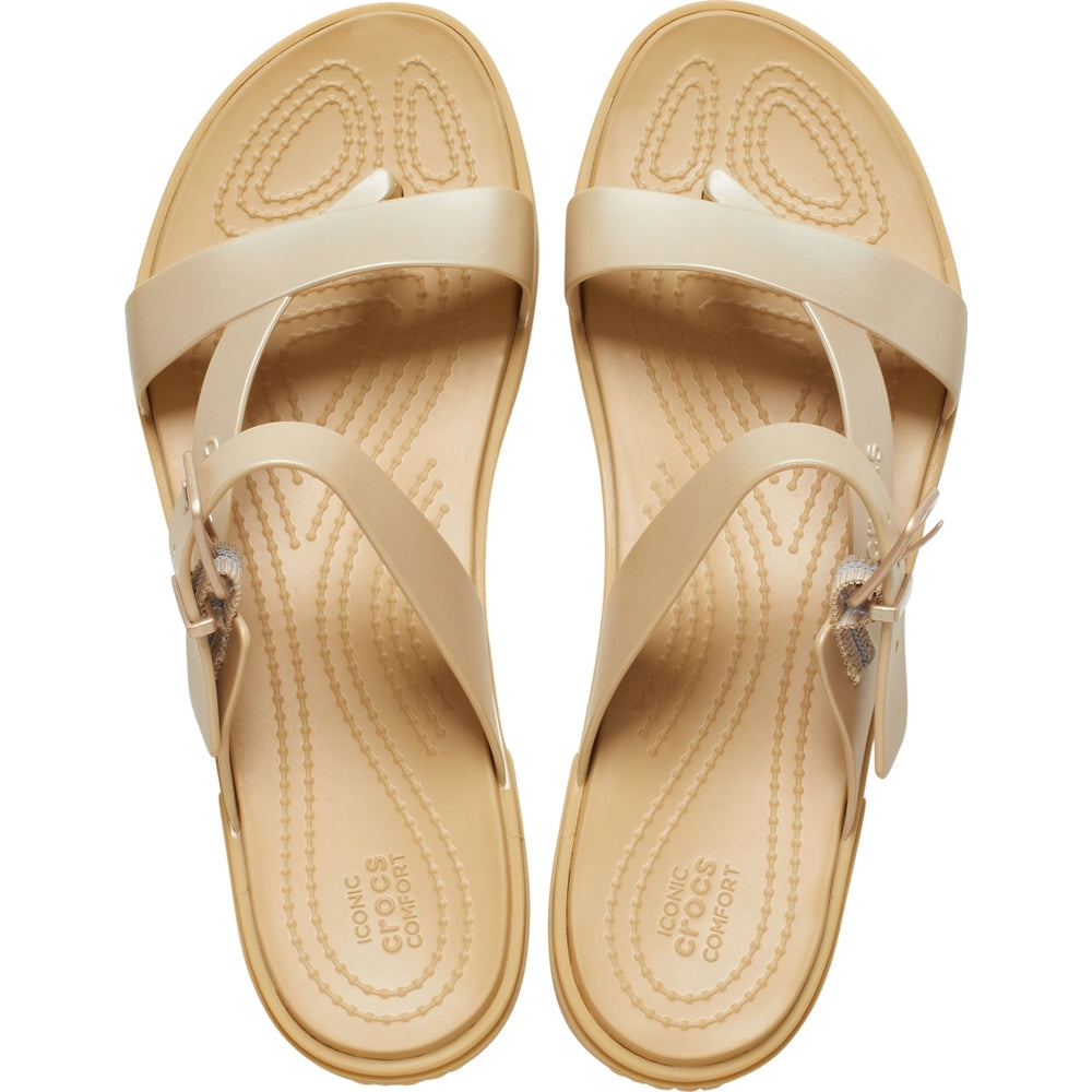 Mujer | Crocs Tulum Metallic Toe Post Sandal