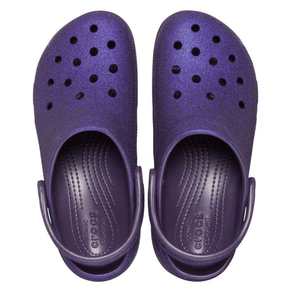 Classic Platform Glitter Clog