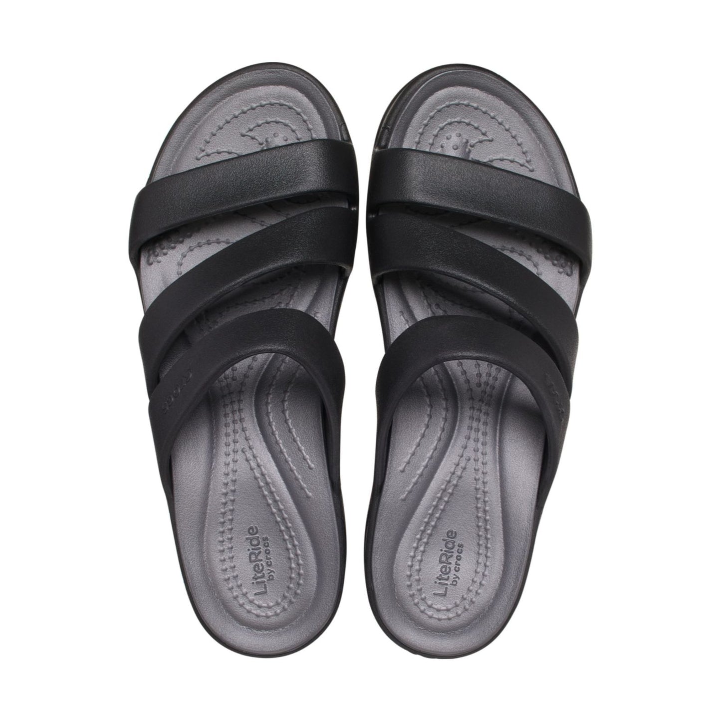 Crocs-207434-001-w9 Crocs Boca Strappy Wedge W Blk W9 Black