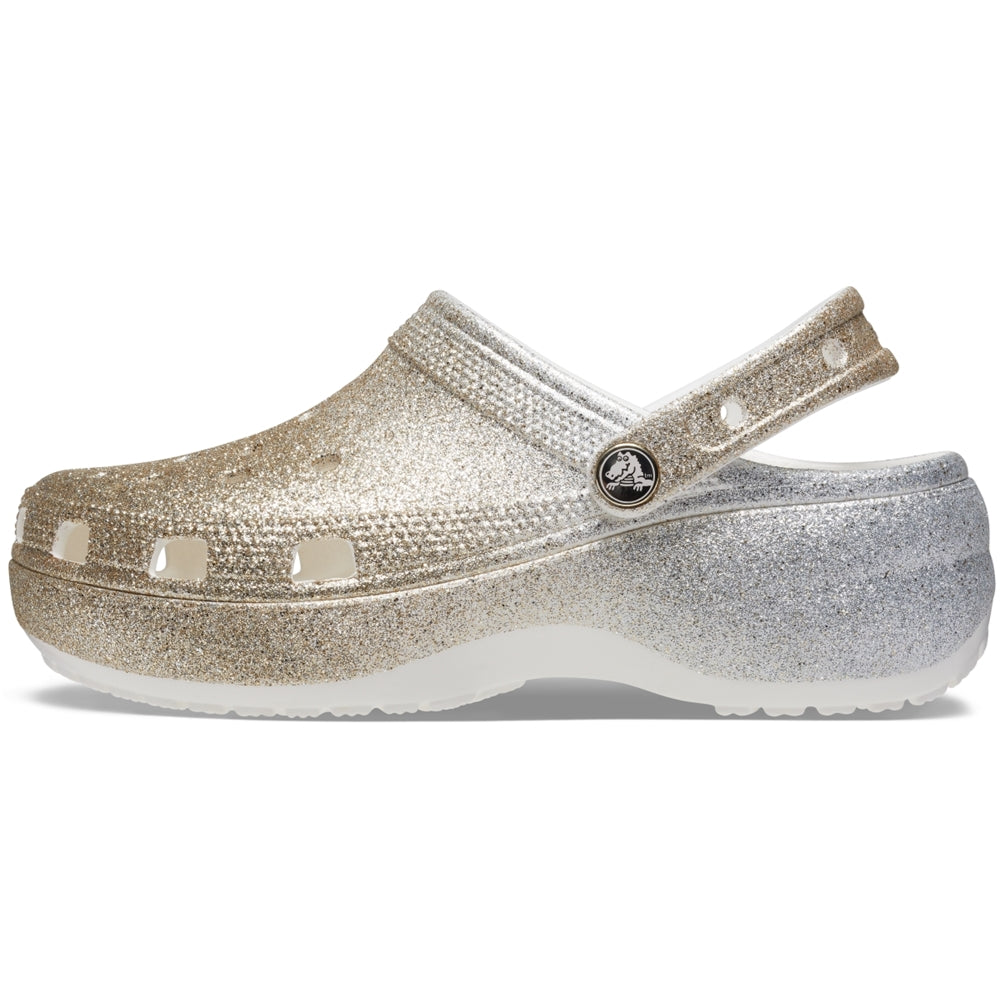 Mujer | Classic Platform Ombre Glitter Clog