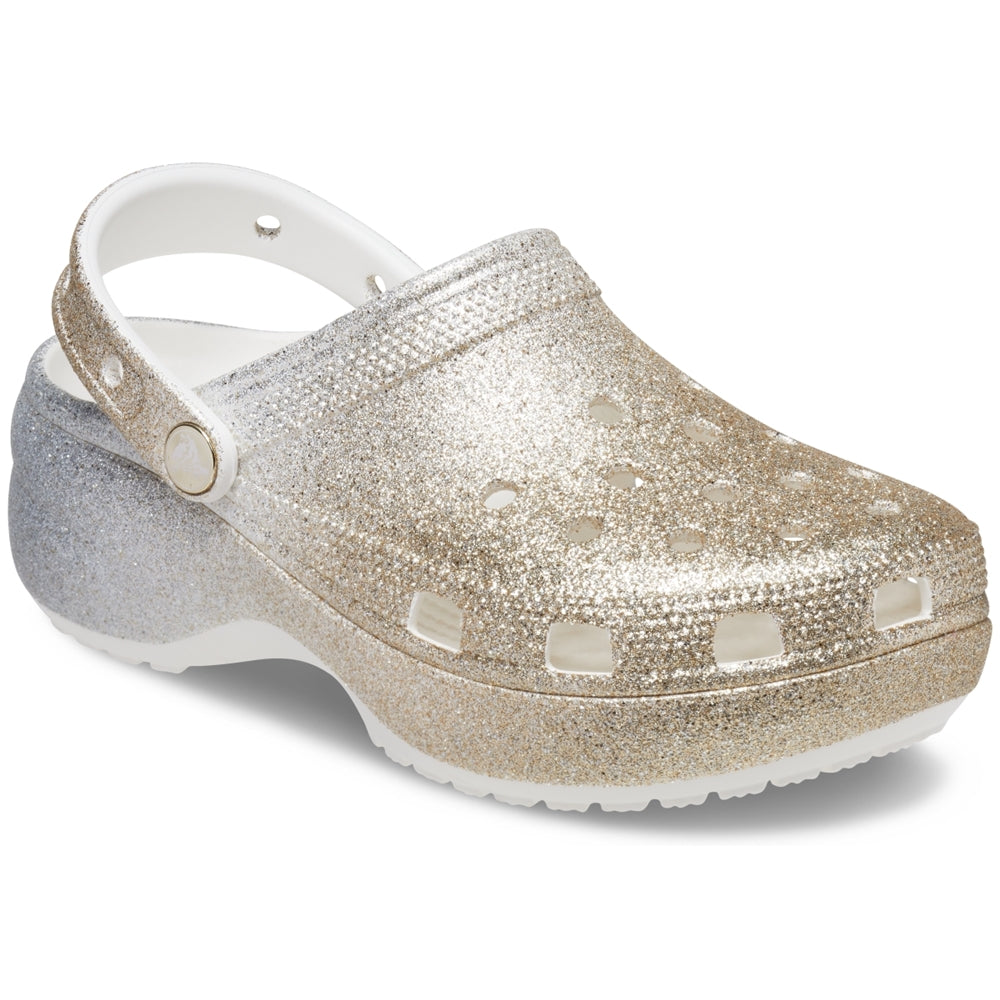 Mujer | Classic Platform Ombre Glitter Clog