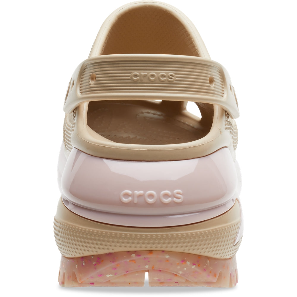 Crocs Mujer Classic Mega Crush Clog Zuecos Beige