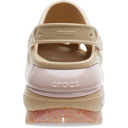 Crocs Mujer Classic Mega Crush Clog Zuecos Beige
