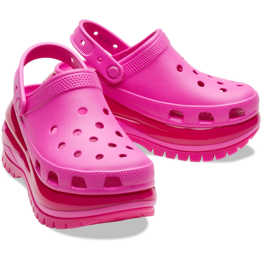 Crocs Mujer Classic Mega Crush Clog Zuecos Rosado