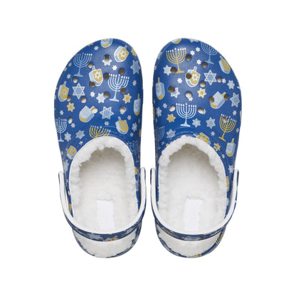 Crocs-209326-90h-m5w7 Classic Lined Hanukkah Clog Mlt M5w7 Unisex