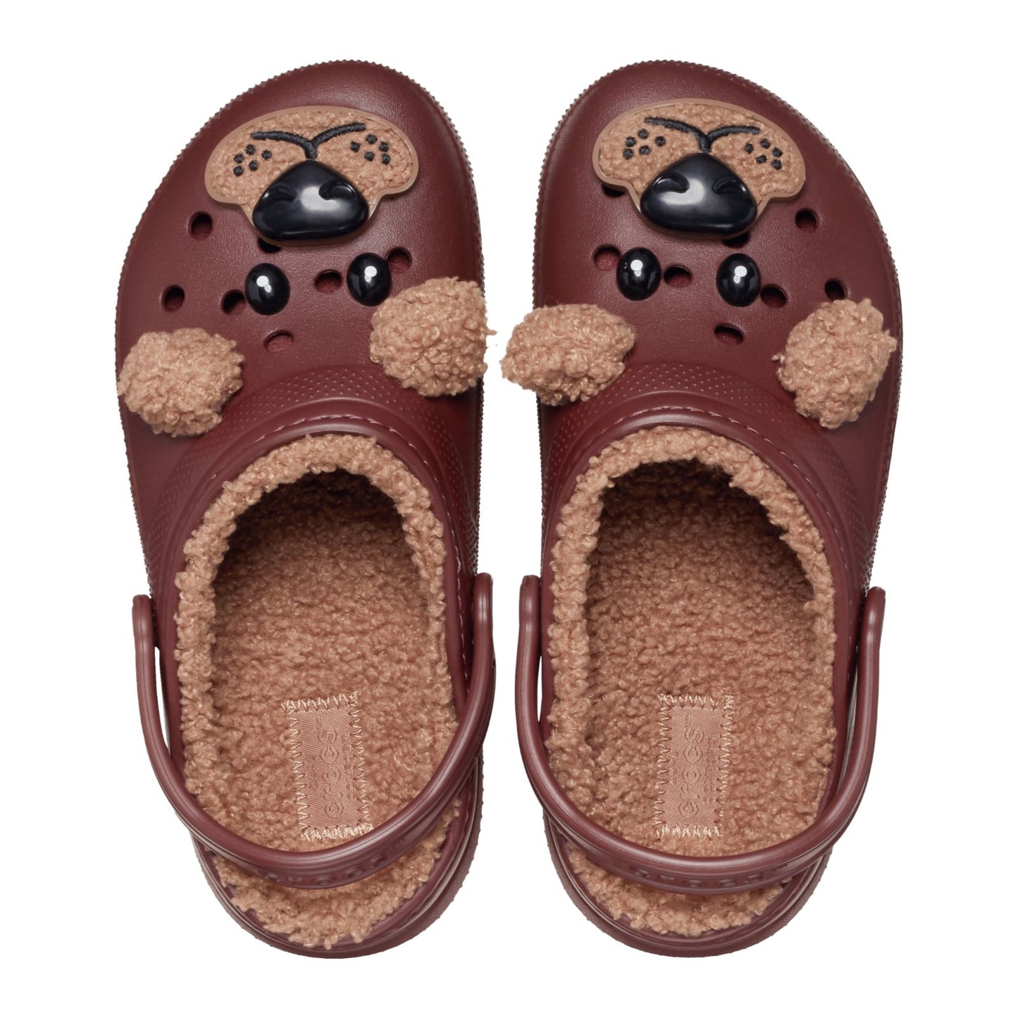 Classic Lined Iam Brown Bear Clog Kids