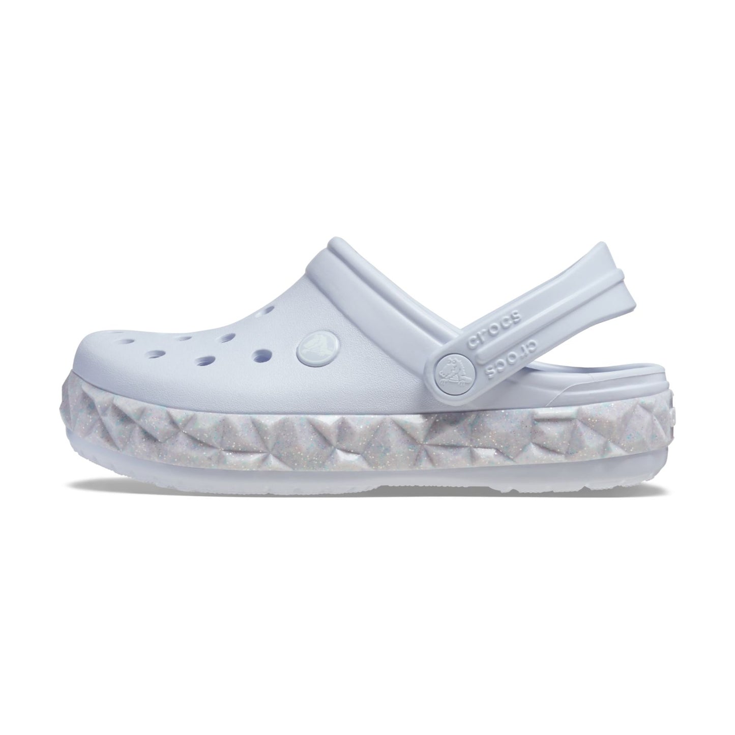 Crocband Geometric Gliter Band Clog Junior