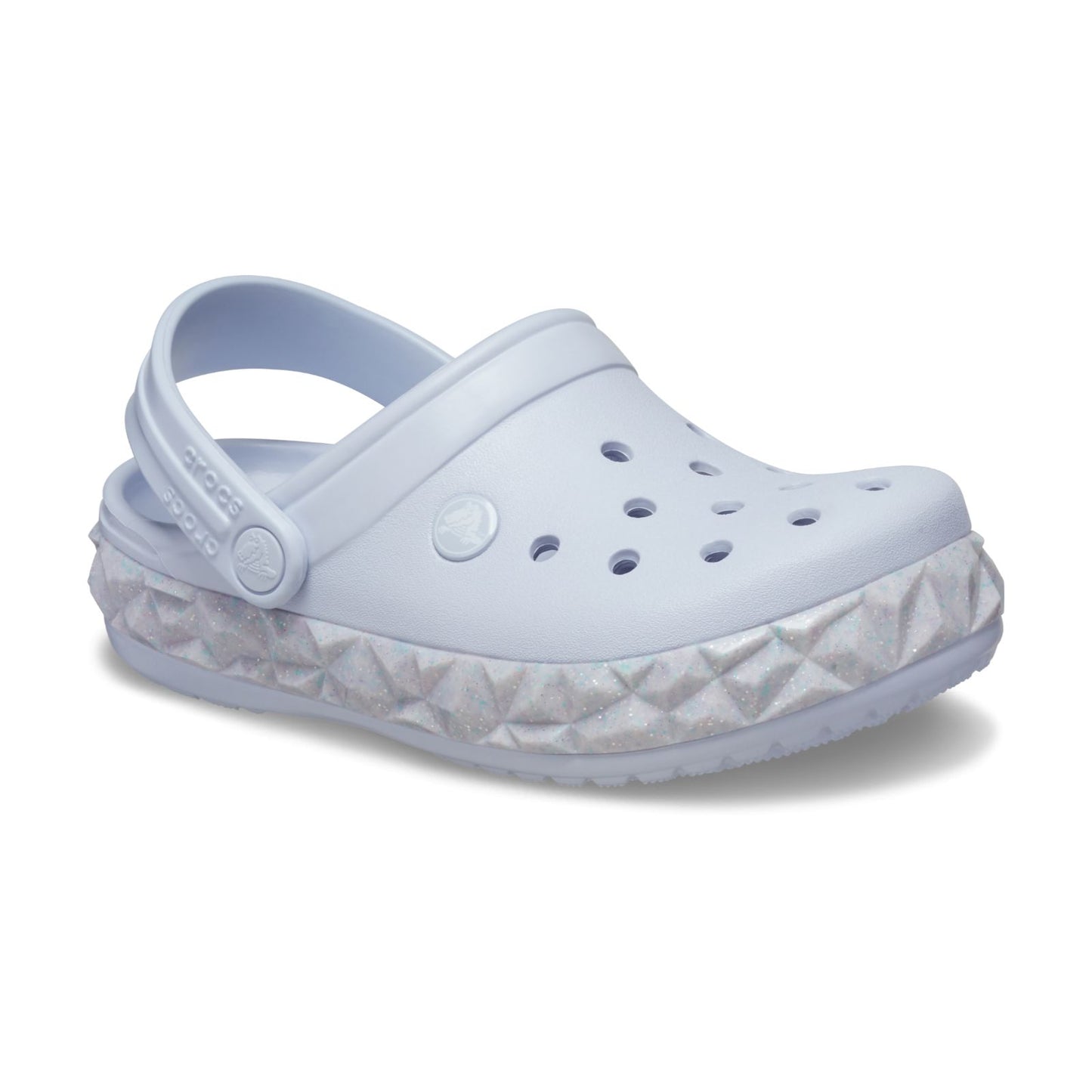 Crocband Geometric Gliter Band Clog Junior