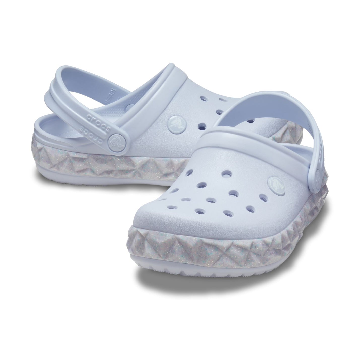 Crocband Geometric Gliter Band Clog Junior