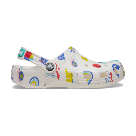 Classic Doodle Print Clog Kids